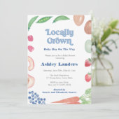 ファーマーズマーケットリトルボーイ赤ちゃんシャワー 招待状 (スタンド正面)