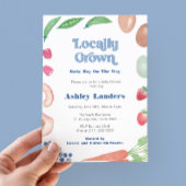 ファーマーズマーケットリトルボーイ赤ちゃんシャワー 招待状