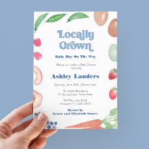 ファーマーズマーケットリトルボーイ赤ちゃんシャワー