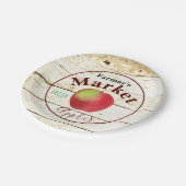 ファーマーズマーケットリンゴ徴候 ペーパープレート (アングル)