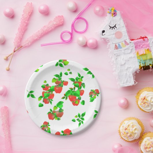 ファーマーズマーケットリンゴ摘み ペーパープレート (パーティー)