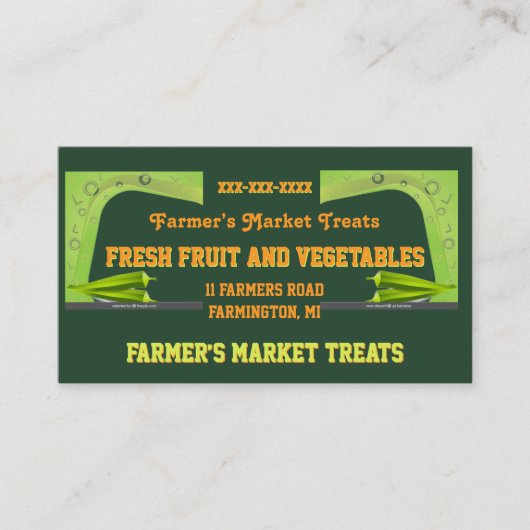 ファーマーズマーケット名刺 名刺 (正面)