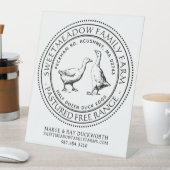 ファーマーズマーケット名製品看板 台座サイン (インサイチュ)