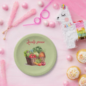 ファーマーズマーケット地元で育った赤ちゃんシャワー ペーパープレート (パーティー)