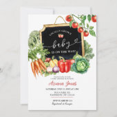 ファーマーズマーケット男女兼用ベビシャワー 招待状 (正面)