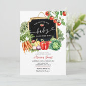 ファーマーズマーケット男女兼用ベビシャワー 招待状 (スタンド正面)