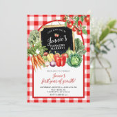 ファーマーズマーケット男女兼用第1誕生日 招待状 (スタンド正面)