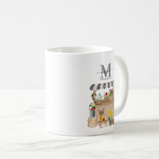 ファーマーズマーケット花籠 コーヒーマグカップ (正面右)