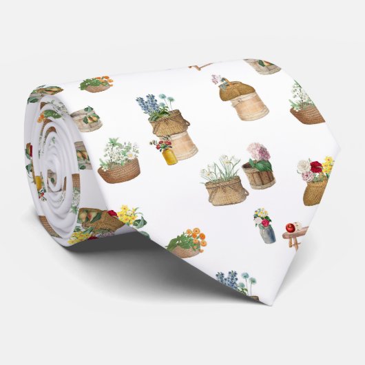 ファーマーズマーケット花籠 ネクタイ (ロール)