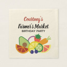 ファーマーズマーケット誕生日パーティーフルーツと野菜