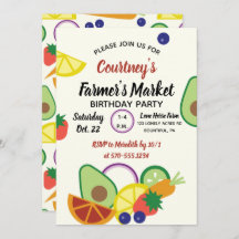 ファーマーズマーケット誕生日パーティーフルーツと野菜