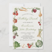 ファーマーズマーケット野菜バースデイブランチ 招待状 (正面)