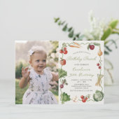 ファーマーズマーケット野菜誕生日ブランチ写真 招待状 (スタンド正面)