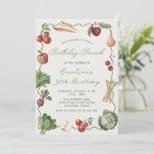 ファーマーズマーケット野菜誕生日ブランチ 招待状 (スタンド正面)