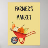 ファーマーズマーケット18 x 24 ポスター