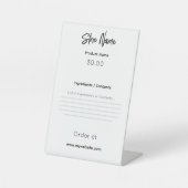 ファーマーズマーケット、フェスティバル、クラフトショー製品の看板 台座サイン (正面)