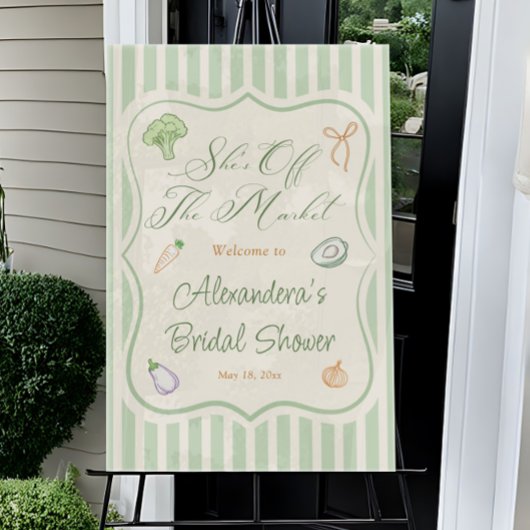 ファーマーズマーケット ブライダルシャワー ウェルカム アクリルサイン