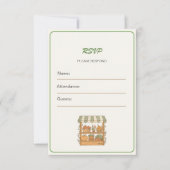 ファーマーズマーケット ベビーシャワー RSVP カード 10 枚セット (正面)