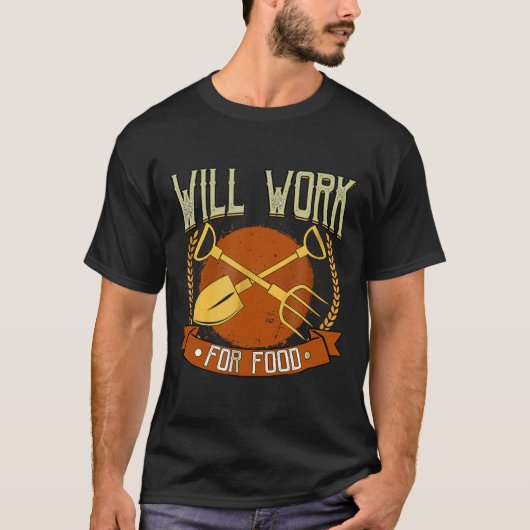 ファーマーズマーケット 庭 果物 野菜 仕事 Tシャツ (正面)