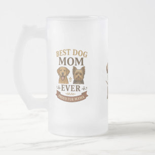 ファーマ誇りを持ったマギフトラブラドールとヨークシャーテリア16oz フロストグラスビールジョッキ