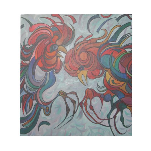 ファーミヤカラフルード・ルースターズ ノートパッド (正面)