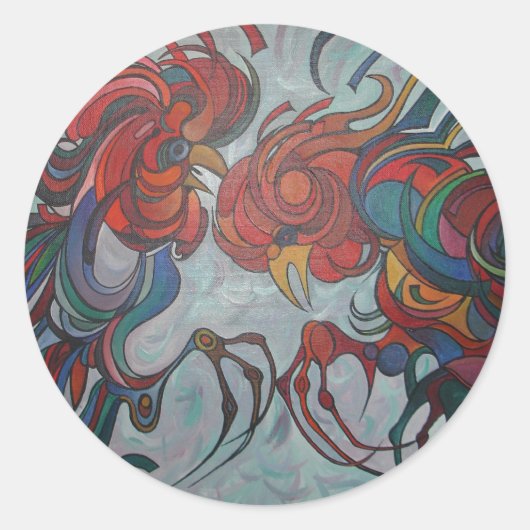 ファーミヤカラフルード・ルースターズ ラウンドシール (正面)