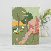 ファーミヤードおもしろいの誕生日 招待状 (スタンド正面)