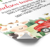 ファーミヤードアニマルバースデーパーティー時間カプセルのサイン ポスター (角)