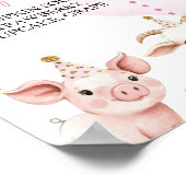 ファーミヤードアニマルフォトマイルストーンポスター ポスター (角)