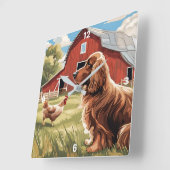 ファーミヤードウォールクロック スクエア壁時計 (傾斜)