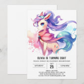 ファーミヤードオンラインホース誕生日 招待状 (正面/裏面)