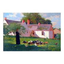 ファーミヤードシーンウィンスローホームマー1872