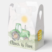 ファーミヤードトラクターをテーマにしたパーティーボックス フェイバーボックス (オープン)