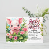 ファーミヤードフレンズ祝ピグフィエスタベイビーシャワー 招待状 (スタンド正面)