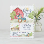 🚜🎉ファーミヤードフレンズ誕生日招待状 招待状 (スタンド正面)