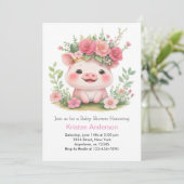 ファーミヤードブリスピギーアドベンチャーガールベビーシャワー 招待状 (スタンド正面)