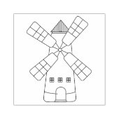 ファーミヤード風車 ラバースタンプ (インプリント)