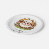 ファーミヤ魅力的ード羊の赤ちゃんシャワー ペーパープレート (アングル)