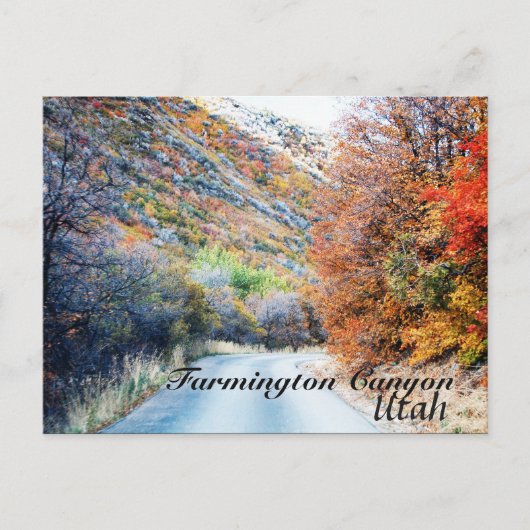 ファーミントンキャニオンユタシーニックドライブ ポストカード (正面)