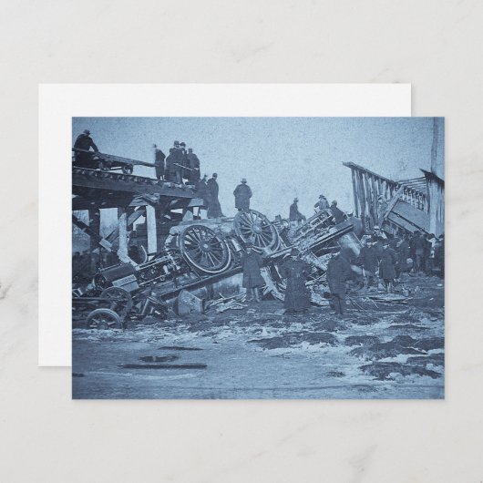 ファーミントン川シアンでの悲惨な事故2 ポストカード (正面/裏面)