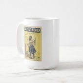 ファーミンBouisset - Chocolat Menierの白のマグ コーヒーマグカップ (正面左)