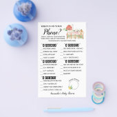 ファームあなたの電話に何が赤ちゃんシャワーゲームカード チラシ (シングル)