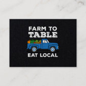 ファームからテーブルへのローカ食べル農家農業のサポート 名刺 (正面)
