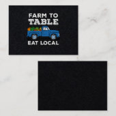 ファームからテーブルへのローカ食べル農家農業のサポート 名刺 (正面/裏面)