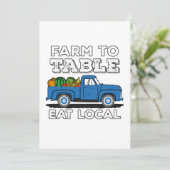 ファームからテーブルへのローカ食べル農家農業のサポート 案内状 (スタンド正面)
