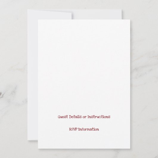 ファームからテーブルへの招待状-ファーマーズマーケットテーマ 招待状 (裏面)