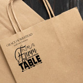 ファームからテーブルへの農家市場スタンド名の追加 ラバースタンプ