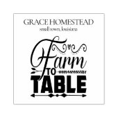 ファームからテーブルへの農家市場スタンド名の追加 ラバースタンプ (インプリント)