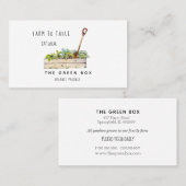 ファームからテーブルへオーガニックのファーム名刺 名刺 (正面/裏面)