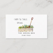 ファームからテーブルへオーガニックのファーム名刺 名刺 (正面)